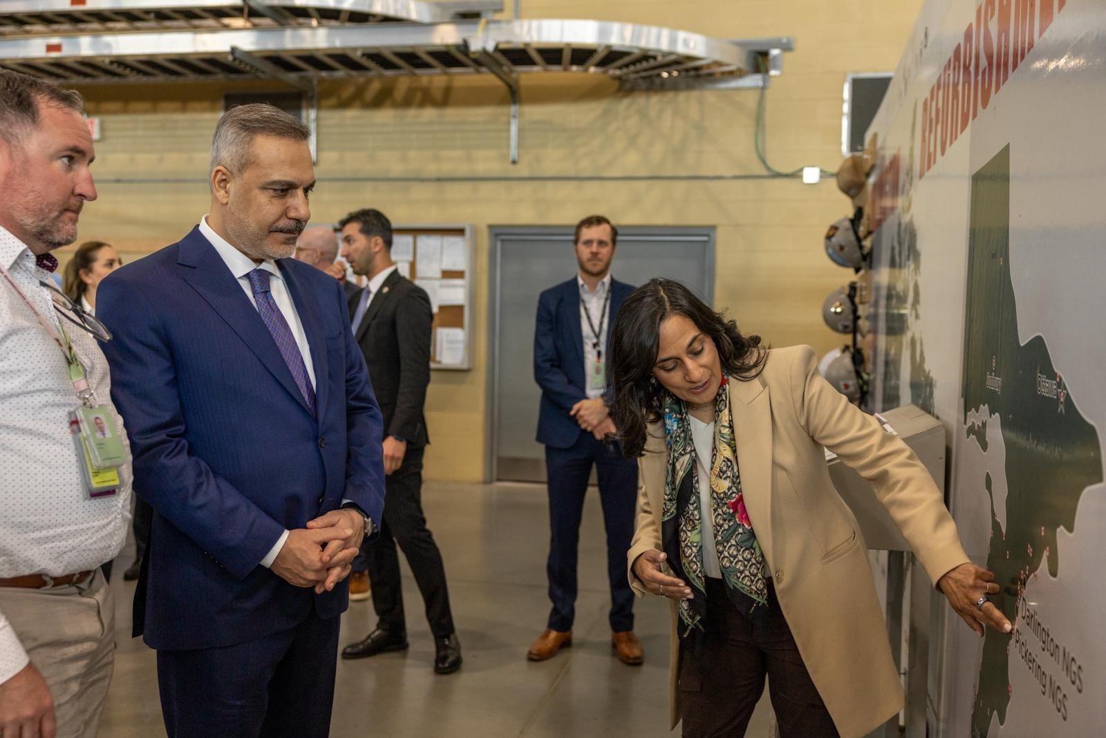Fidan visits Canadian nuclear plant during official trip