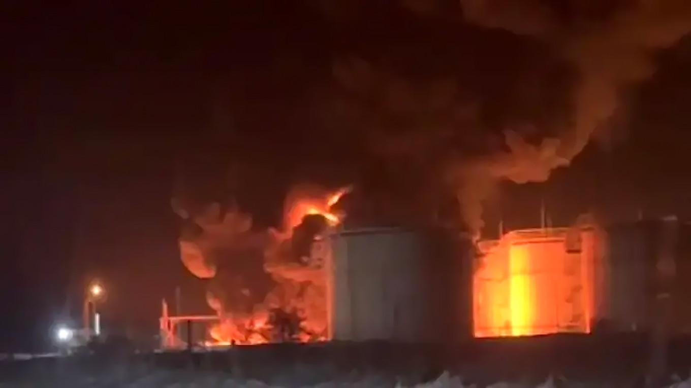 Ukrainian strike kills one in southern Russia, refinery on fire