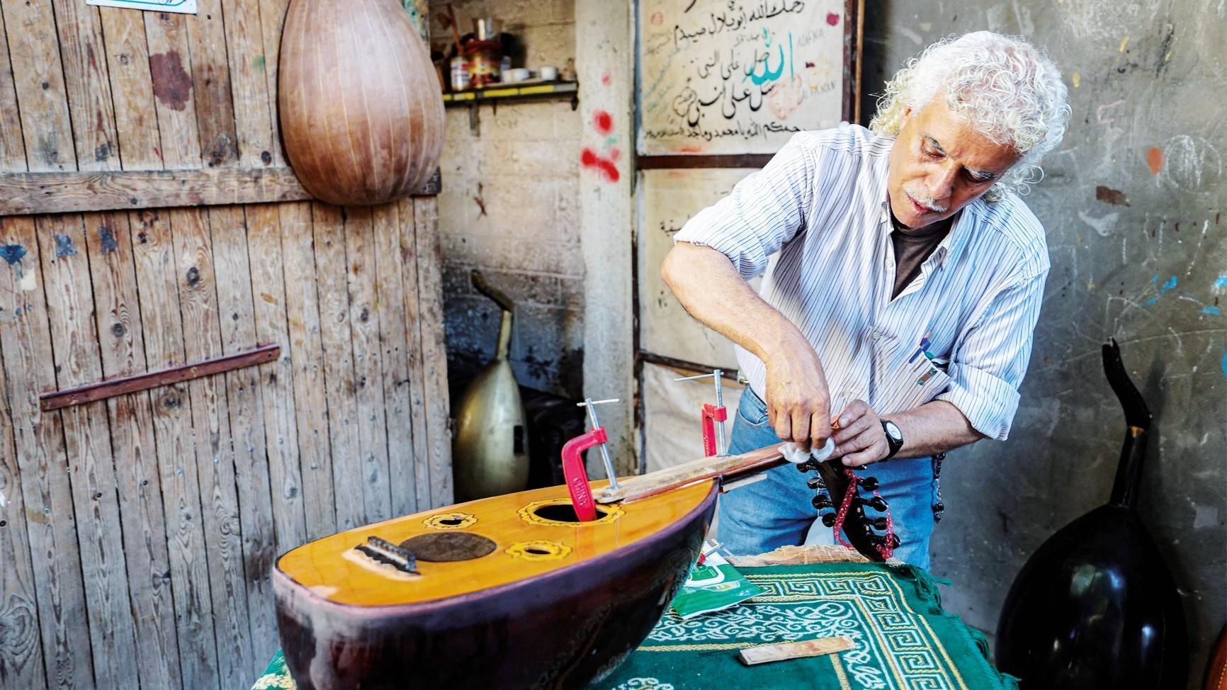 From rubble to music: Gaza’s oud repairman