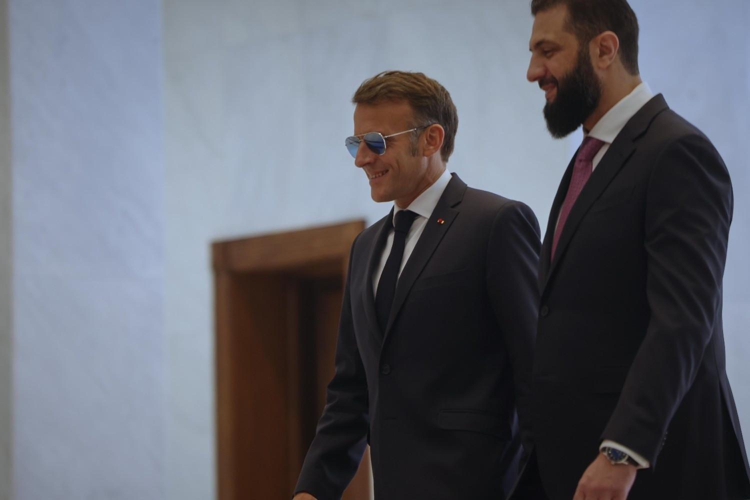 Explosions rock Damascus on second day of Macron's visit to Syria