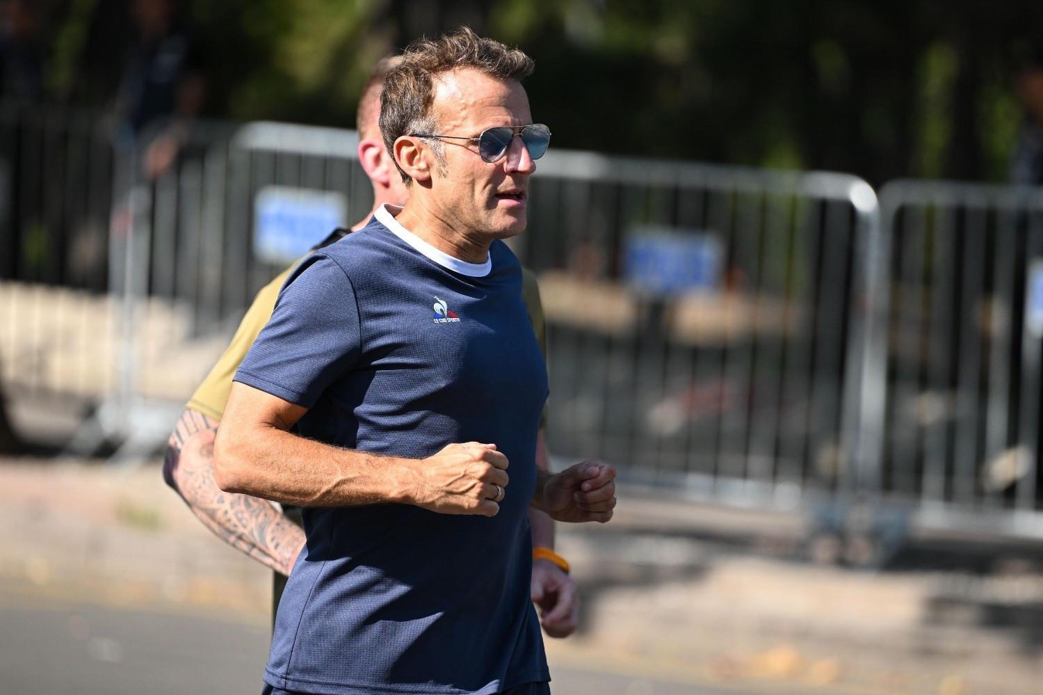 Macron goes for signature morning run at Seğmenler Park