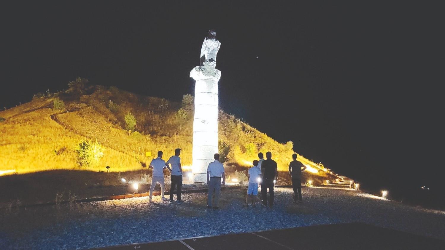 Kayseri’s Karakuş Tumulus welcomes visitors after dark