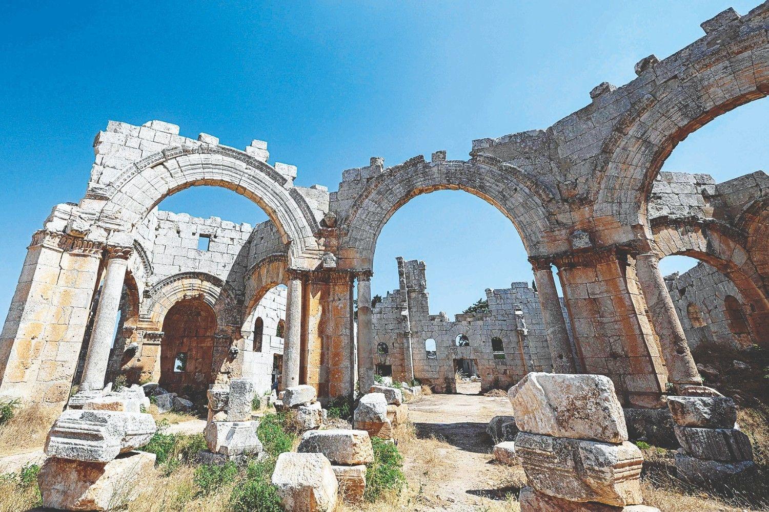 Scars of war linger on Syria’s Saint Simeon monaster