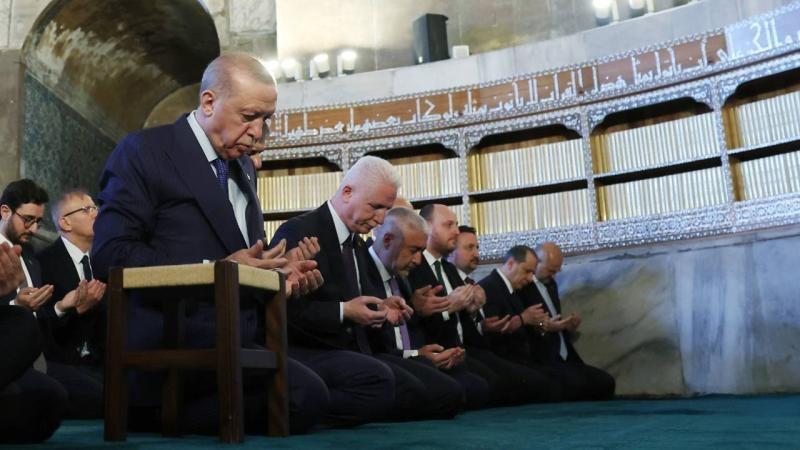 Erdoğan hails Hagia Sophia’s 6th year as mosque