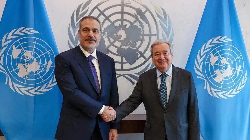 Fidan, Guterres discuss Syria and Cyprus