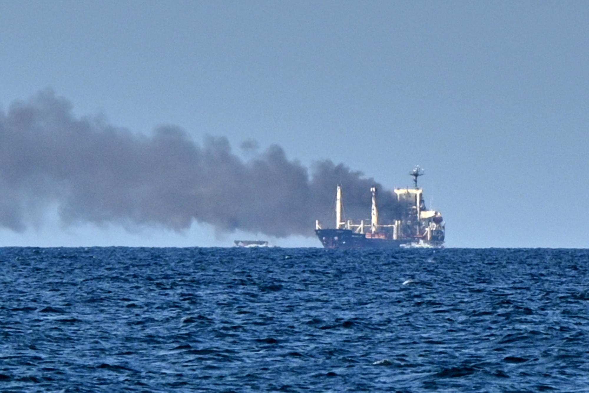 Turkish-managed ship sinks off Odesa after Russian strike