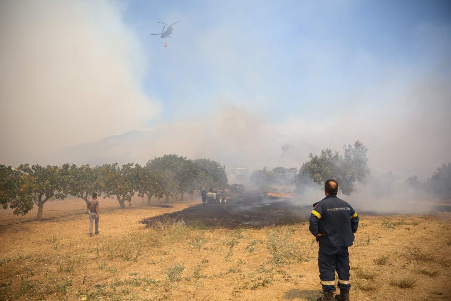 Helicopter crew killed in Greece fires