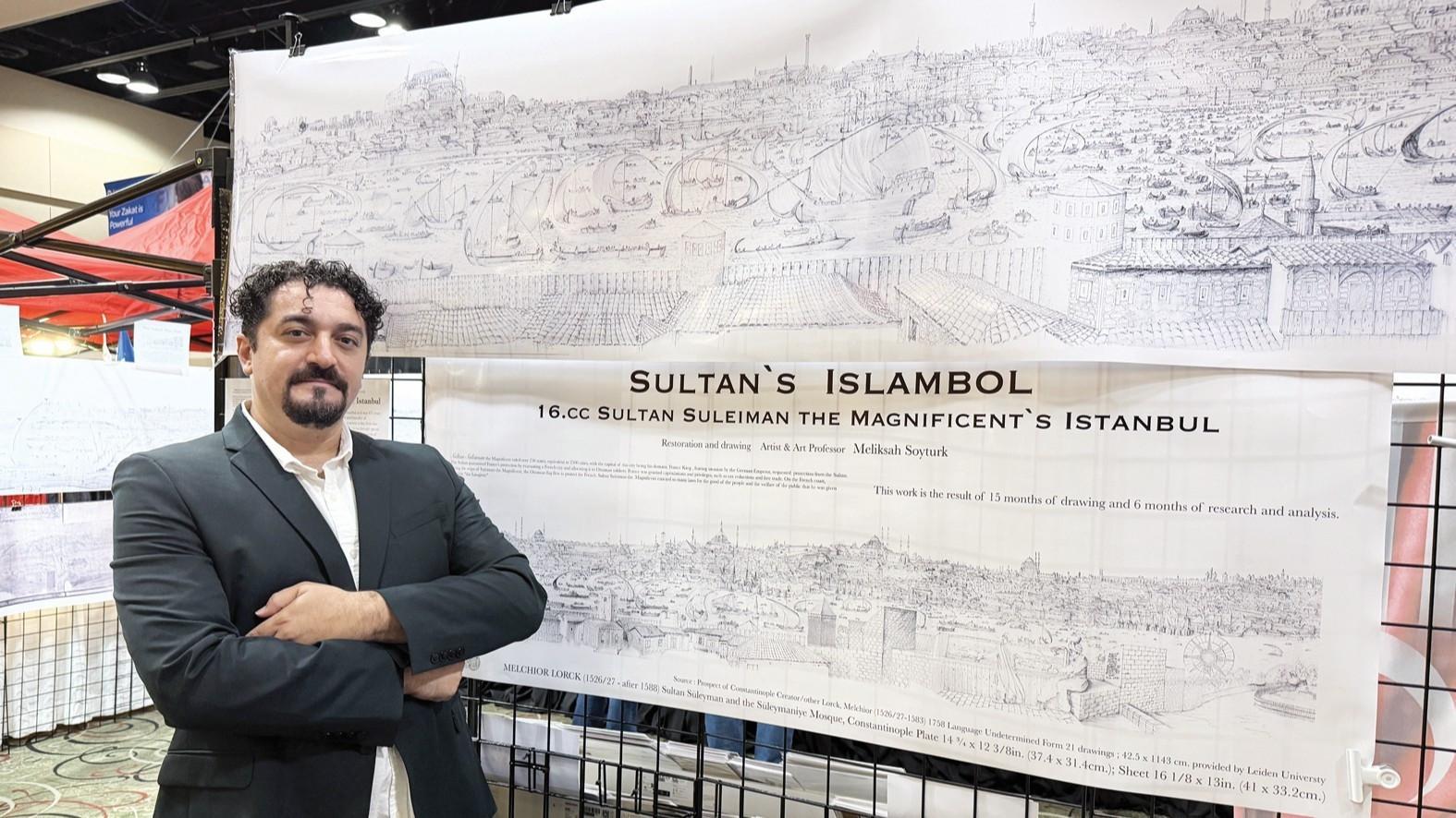 Turkish artist recreates Istanbul panorama