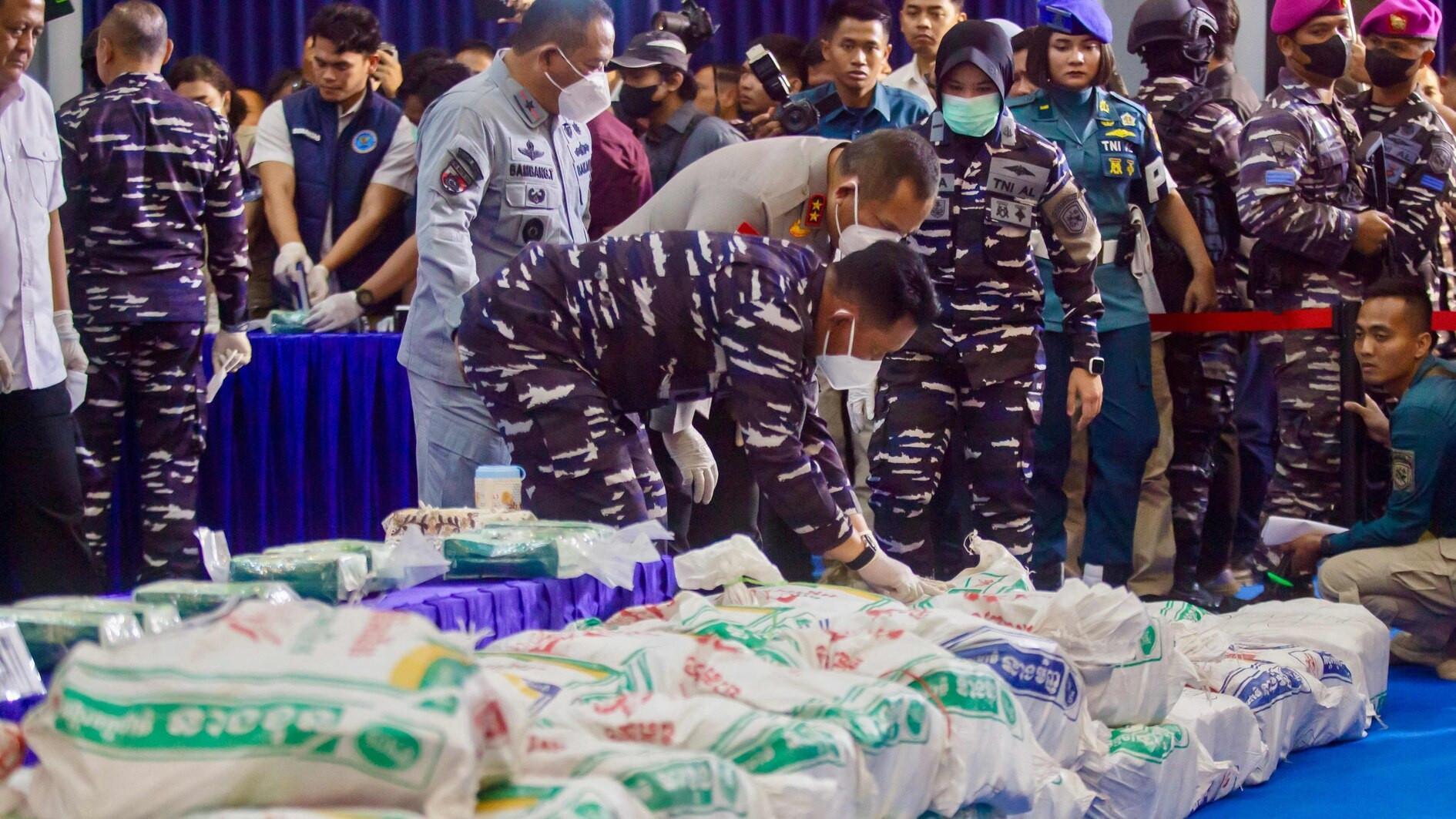 Indonesia seizes 1.3 tons of ketamine