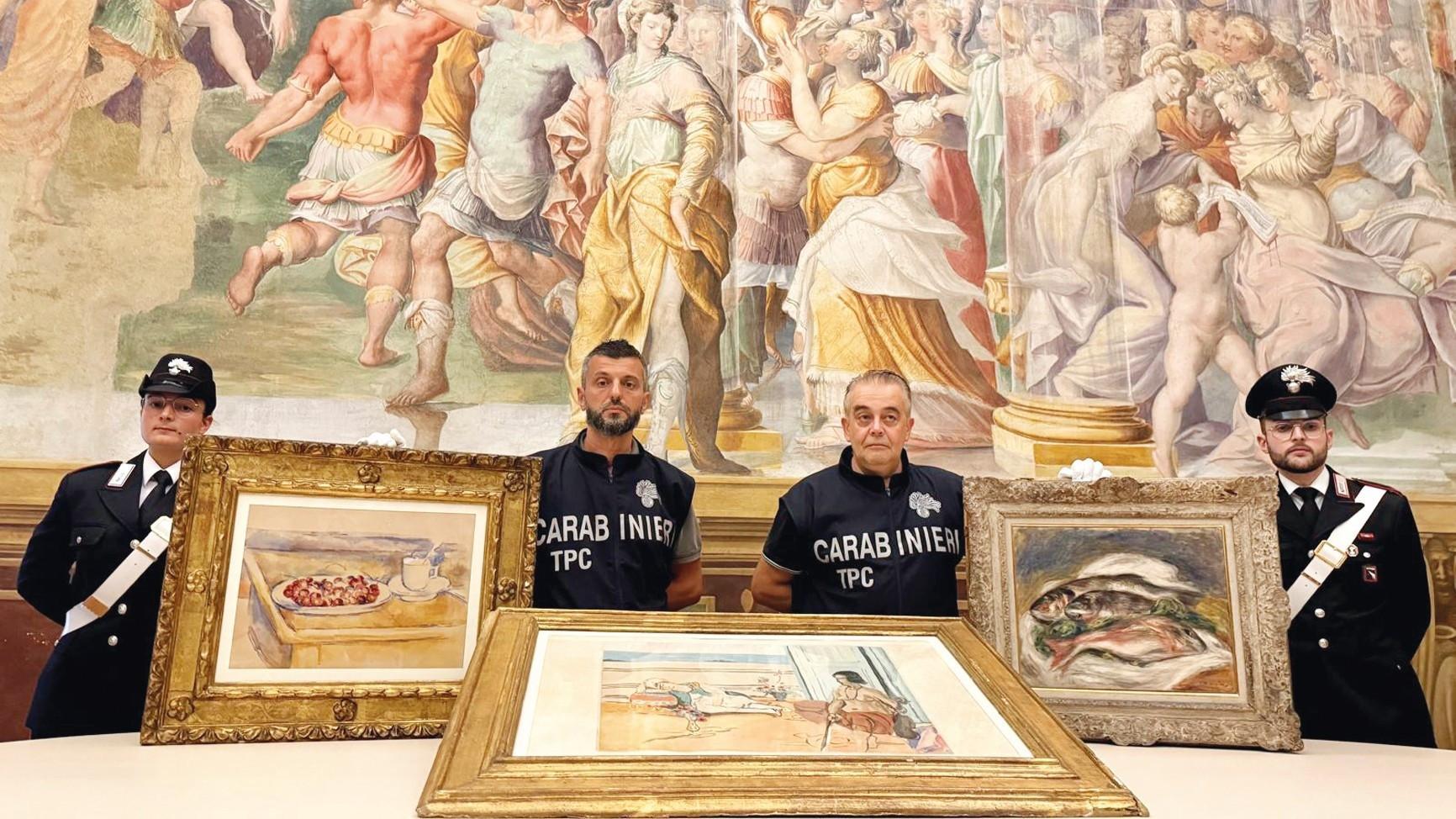 Italian police recover stolen Renoir, Cézanne, Matisse artworks