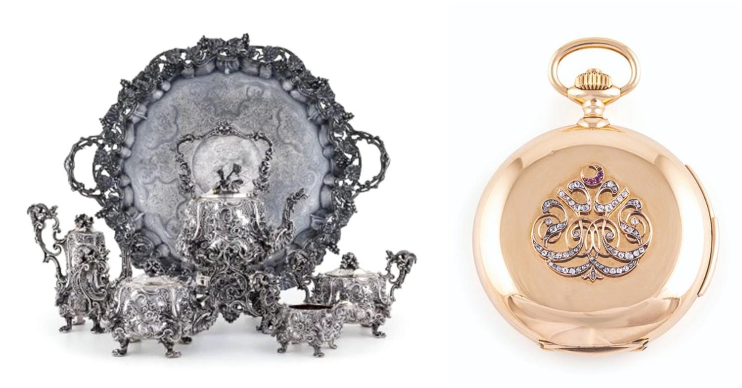 Ottoman silver set fetches 6.2 million liras at auction