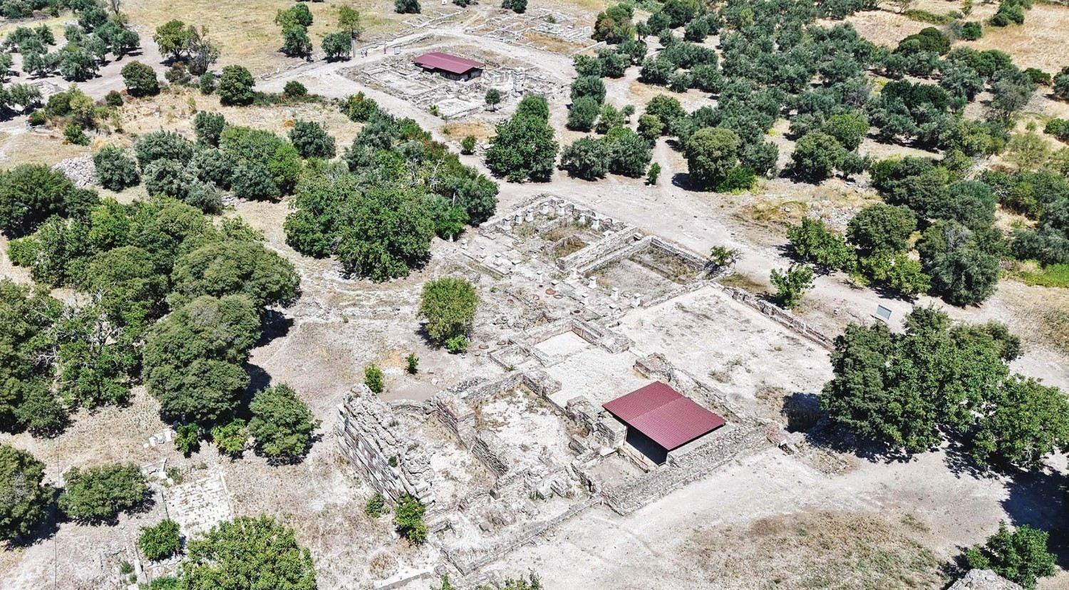 Ancient bathhouse’s pools uncovered at sanctuary