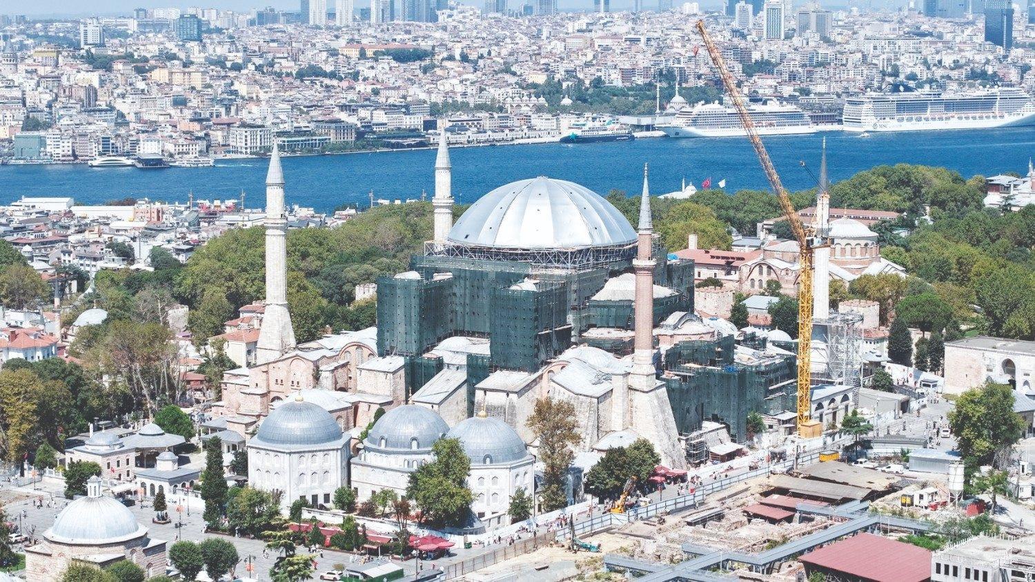 Landmark Hagia Sophia restoration clears key milestone