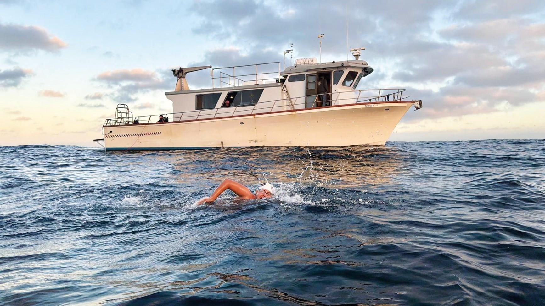 Autistic Turkish swimmer conquers Catalina Channel