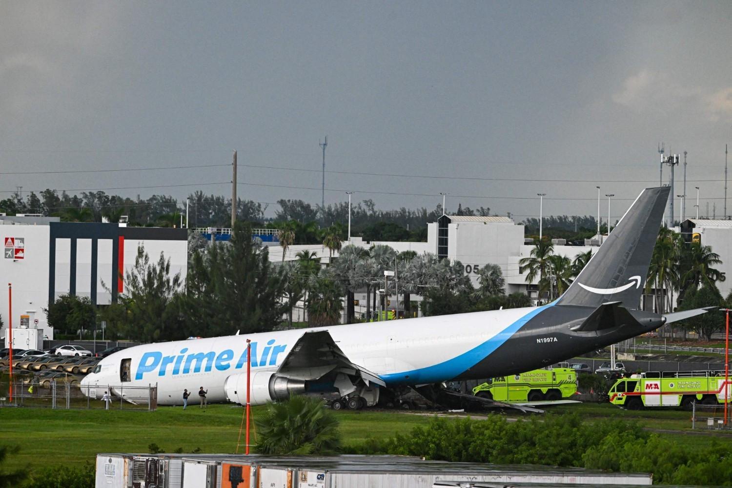 Five killed as Amazon cargo plane crashes in Miami