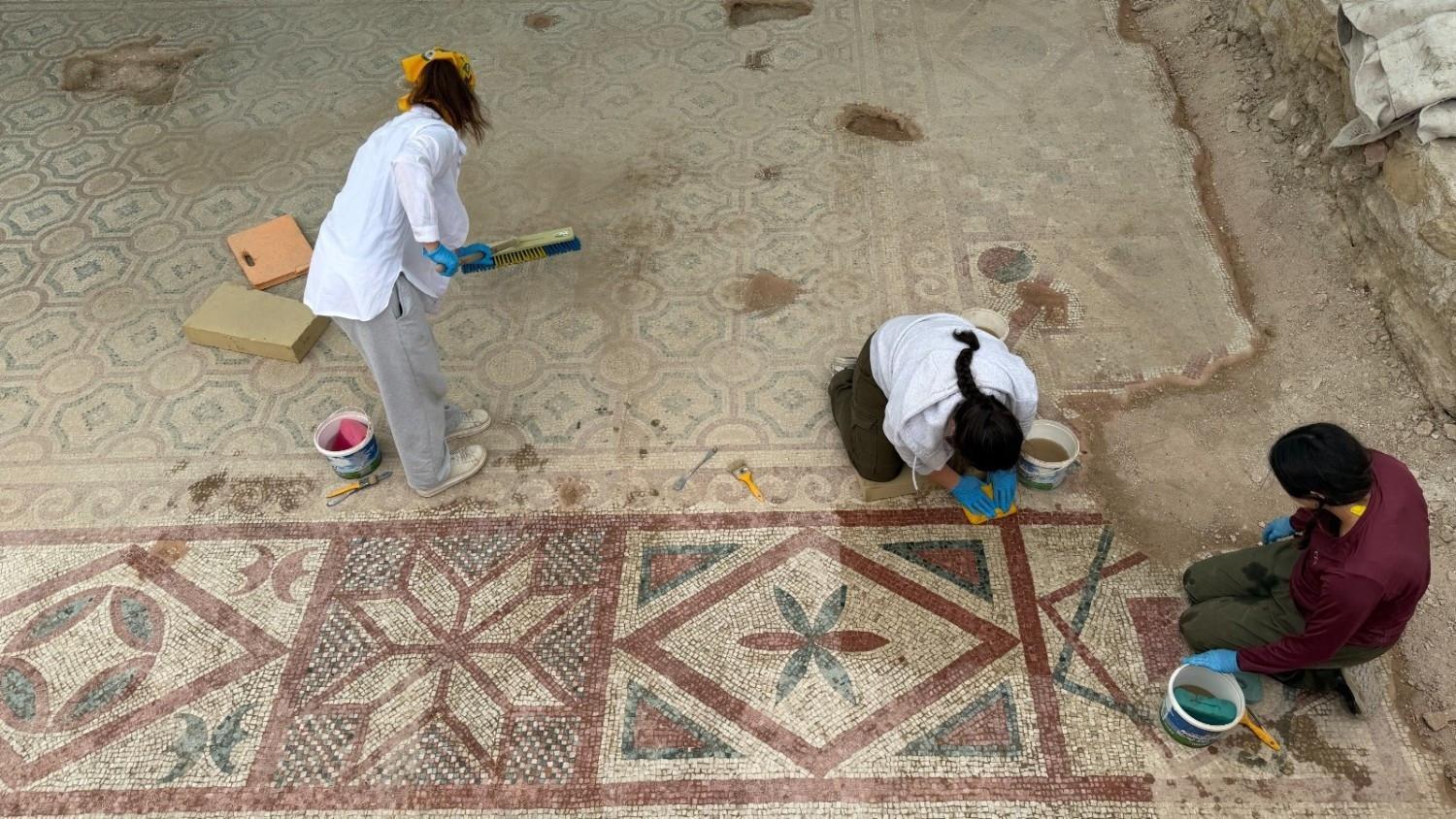 105 square meters of mosaics unearthed at Pompeiopolis