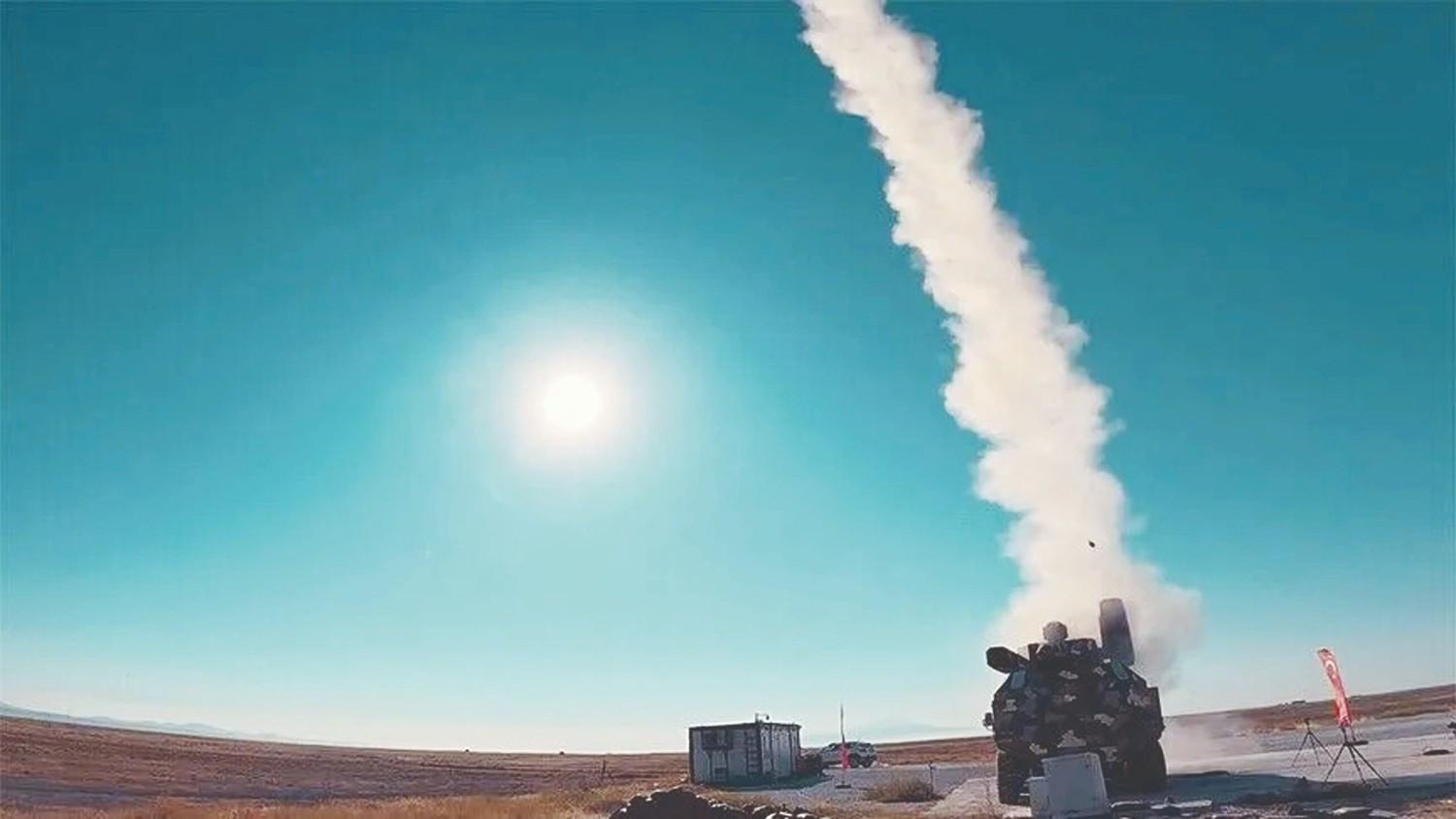 Roketsan tests Sungur missile from Burç system