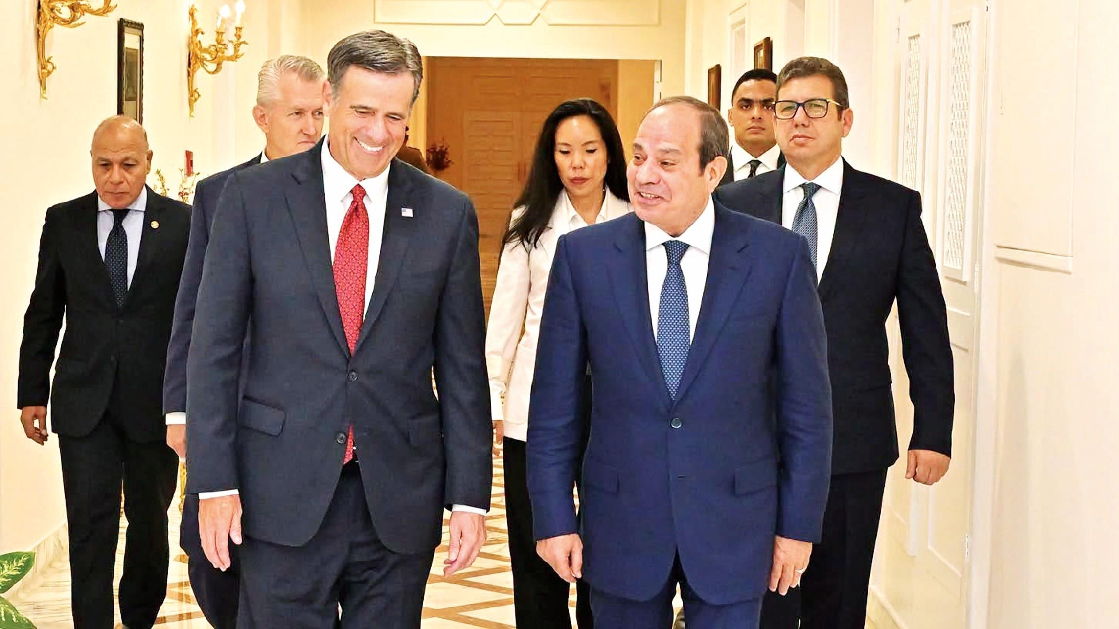 CIA chief meets Egypt’s Sisi in rare Cairo talks