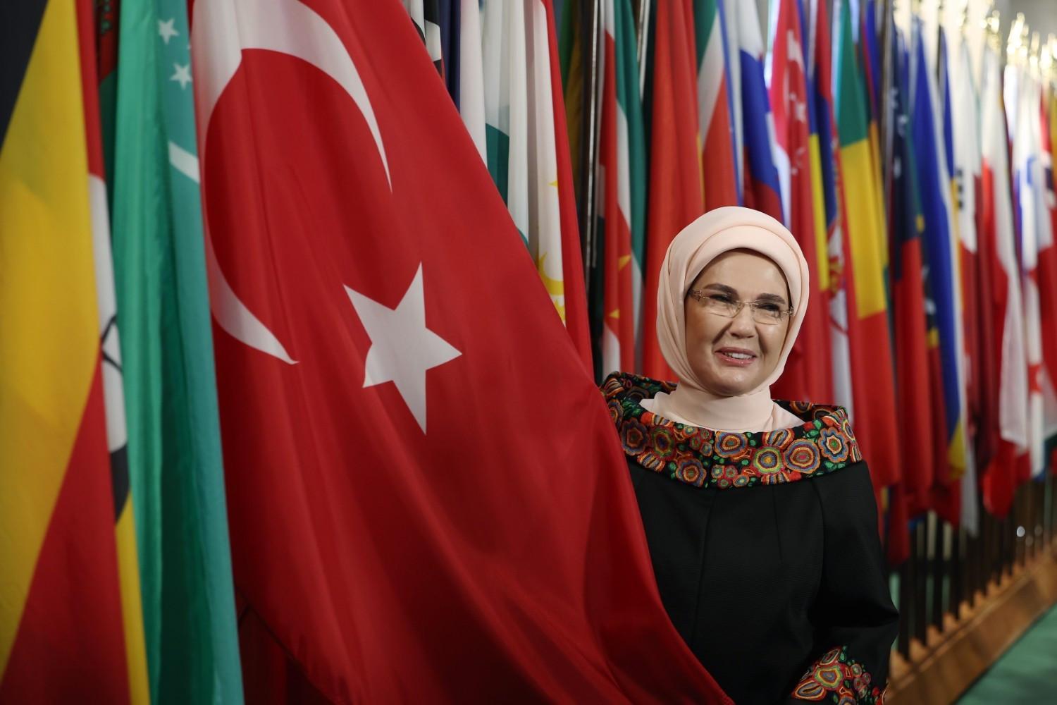 Turkish first lady urges global standards for child online safety