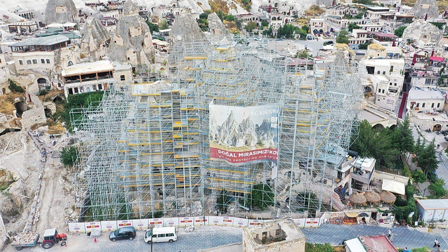 Restoration of at-risk fairy chimneys nears completion