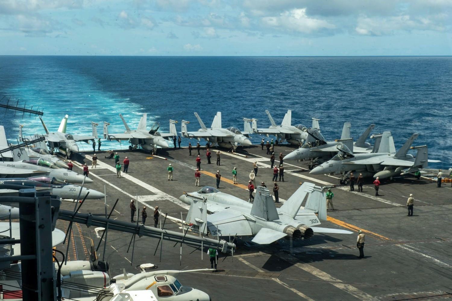 3rd aircraft carrier heads to Mideast as US weighs new Iran strikes