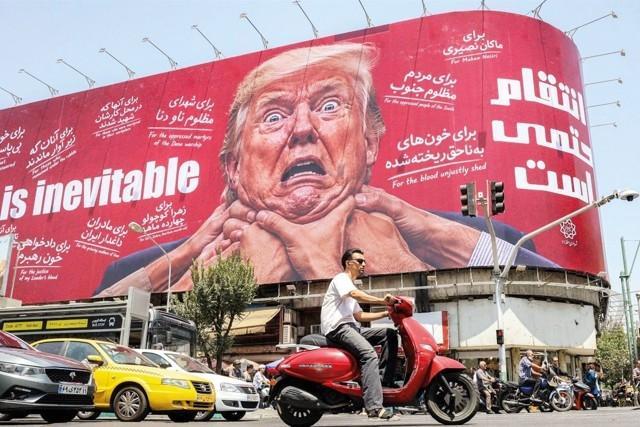Wartime billboards in Tehran mock Trump