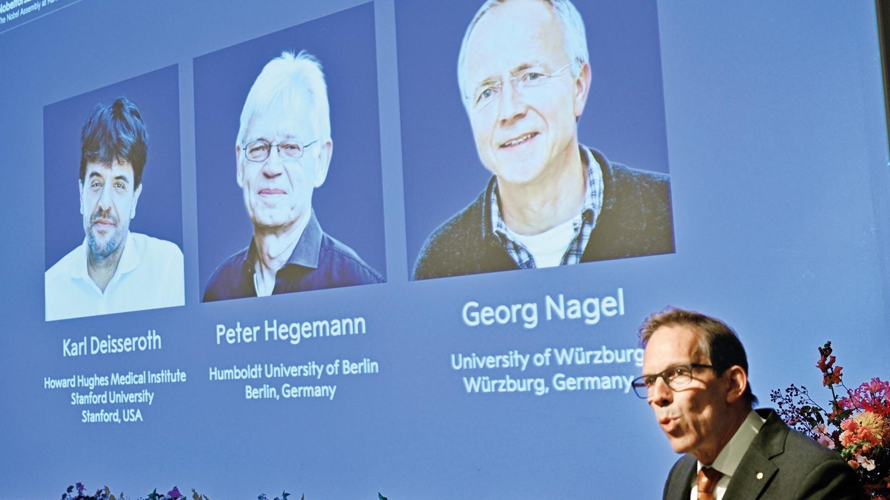 US-German trio wins medicine Nobel for work on optogenetics