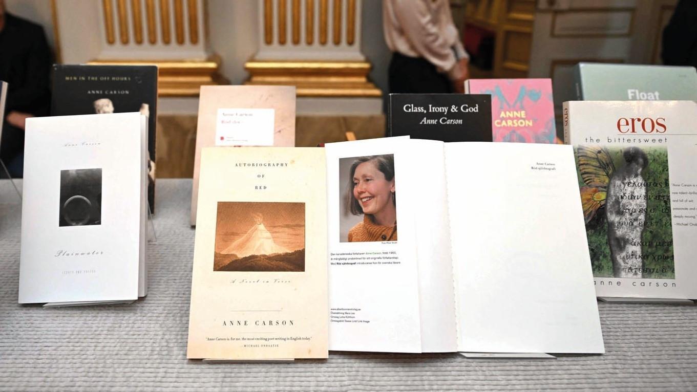 Canada’s Anne Carson wins Nobel literature prize