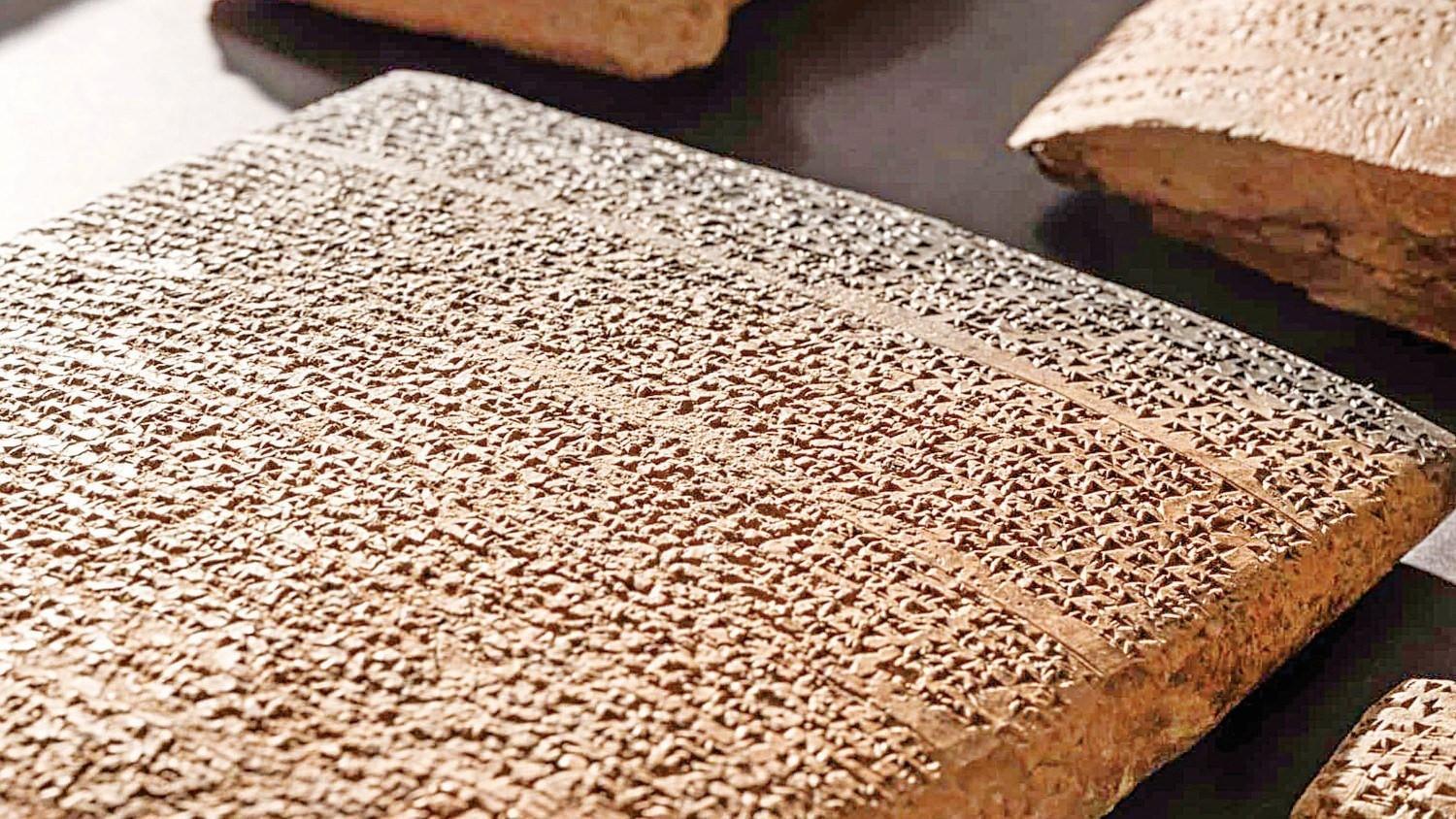 Cuneiform tablets from Hittite King unearthed
