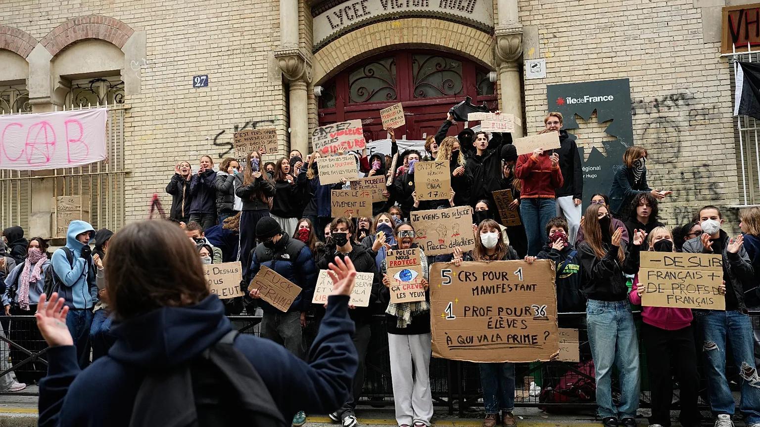 France's high school students plan fresh protests