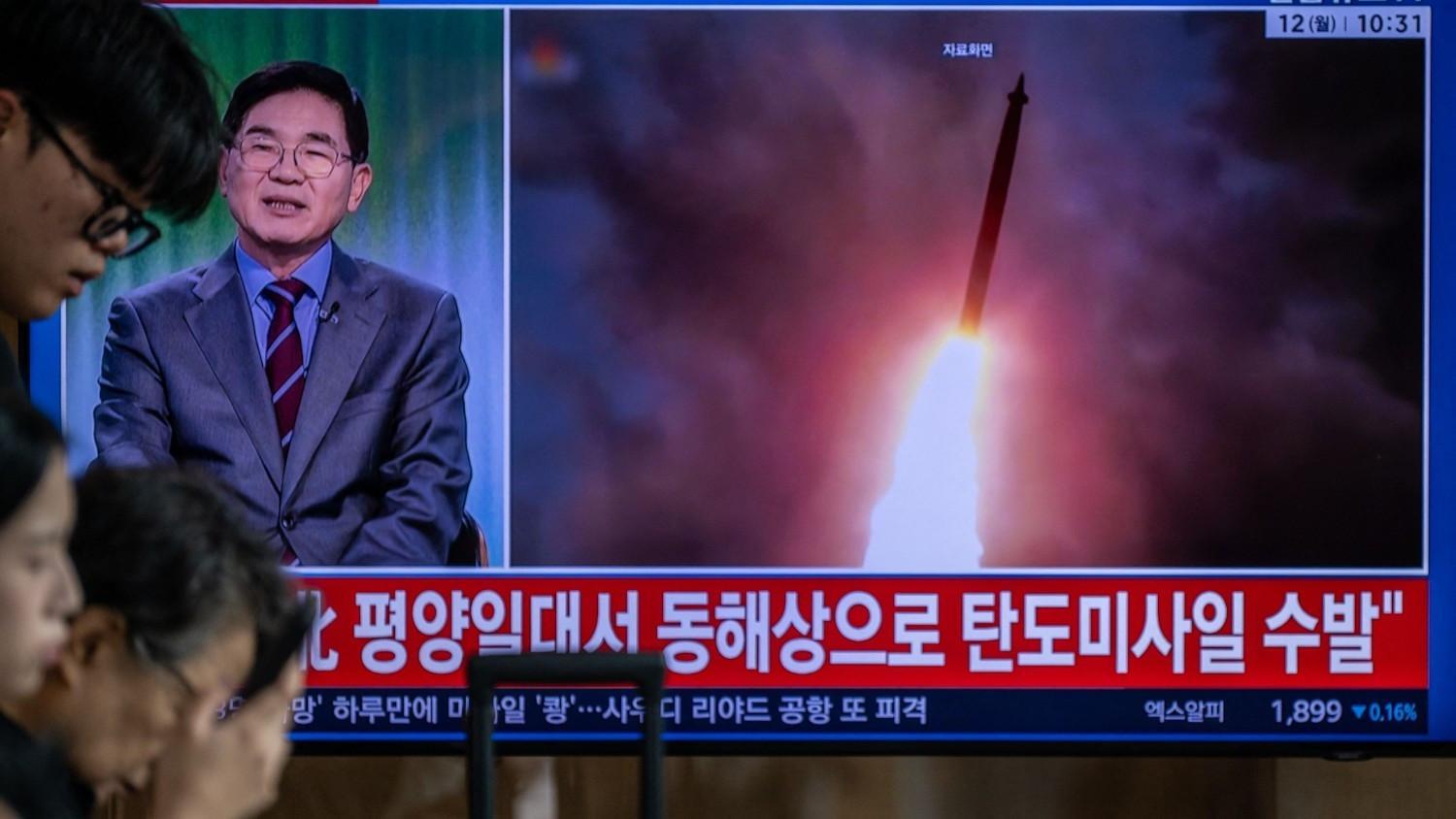 North Korea fires ‘several ballistic missiles’