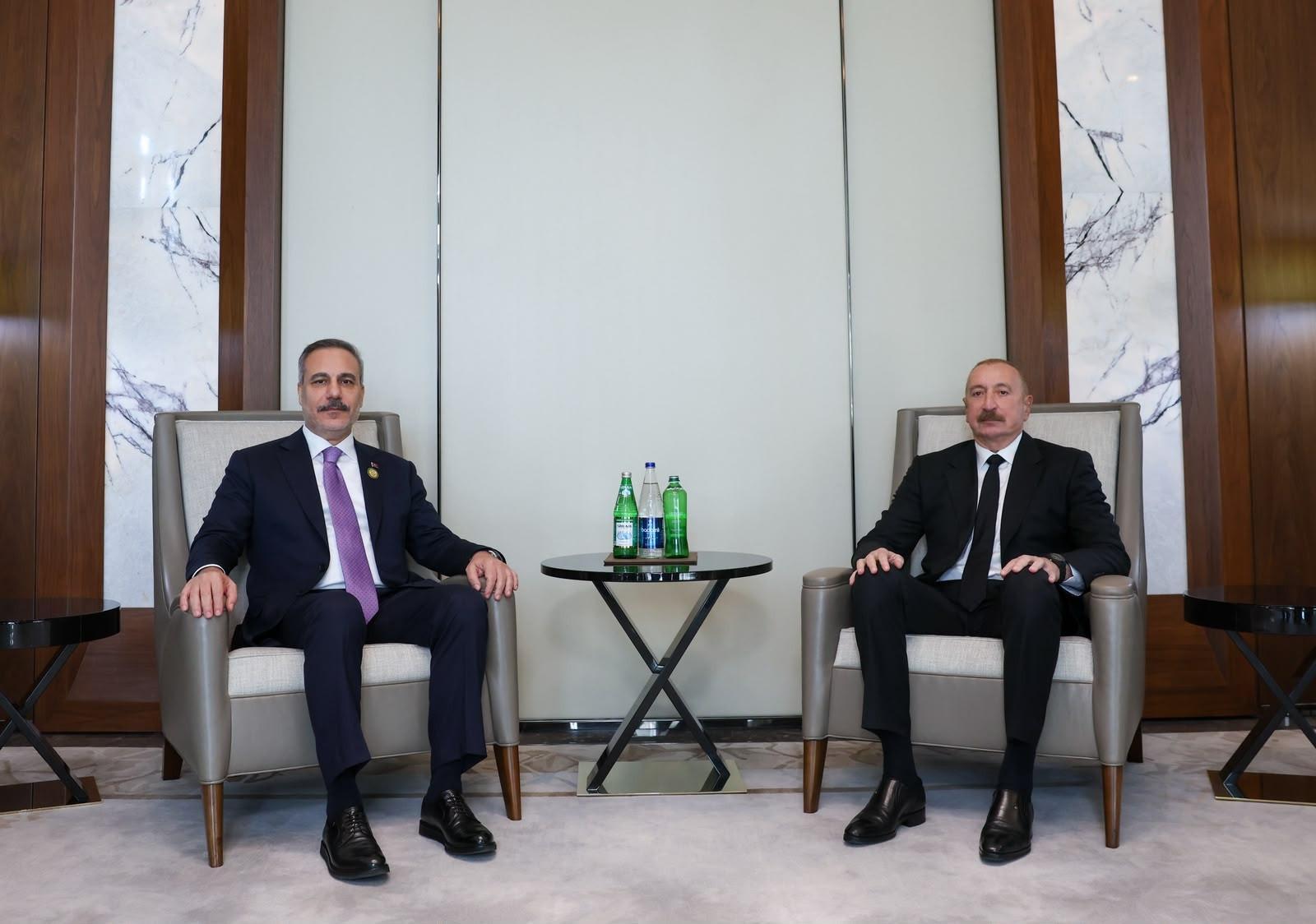 Fidan meets Aliyev at regional summit in Baku
