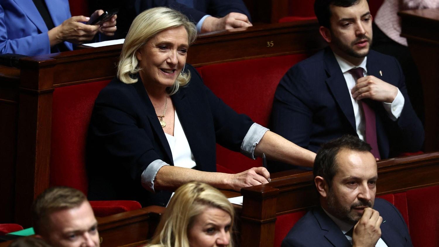 Le Pen looms large as Macron enters final months on EU stage