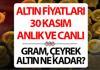 GRAM ALTIN FİYATLARI BUGÜN CANLI VE ANLIK TAKİP (30 KASIM PAZAR) || Altında yeniden yükseliş dönemi... Bugün gram altın, çeyrek al