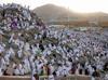 Pilgrims pray on Mount Arafat as hajj reaches peak