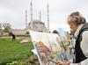 24 artists from Balkans paint historic Selimiye Mosque in Edirne