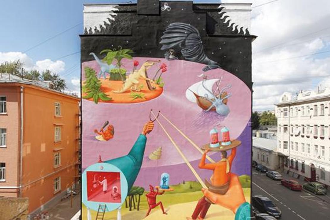 Moskova’nın devlet onaylı mural’leri