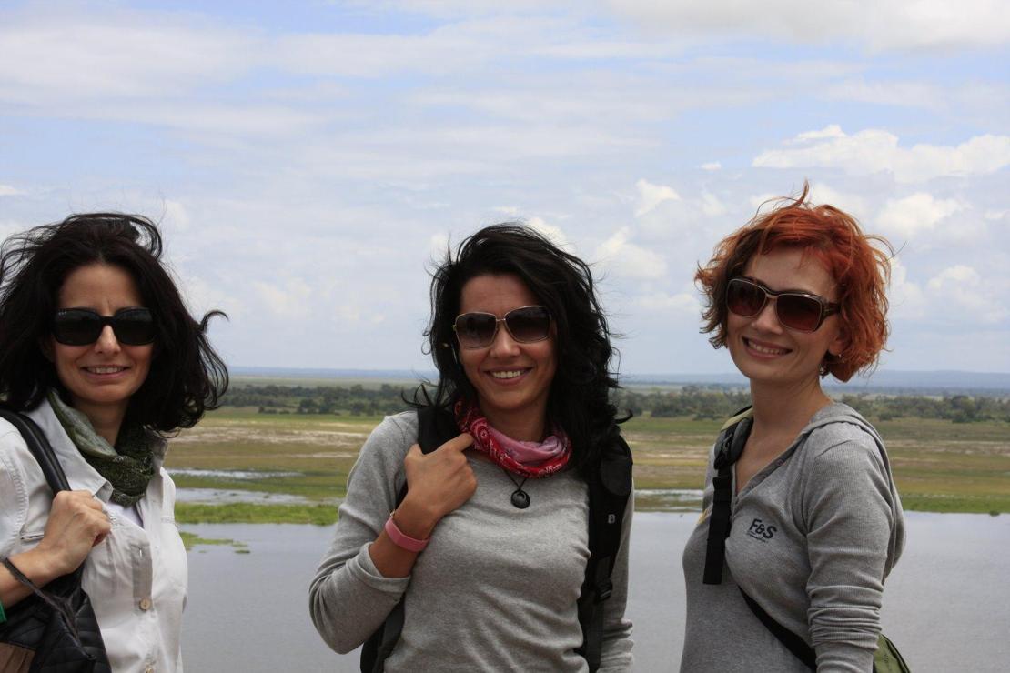 Üç kadın ve bir safari /Afrika turu