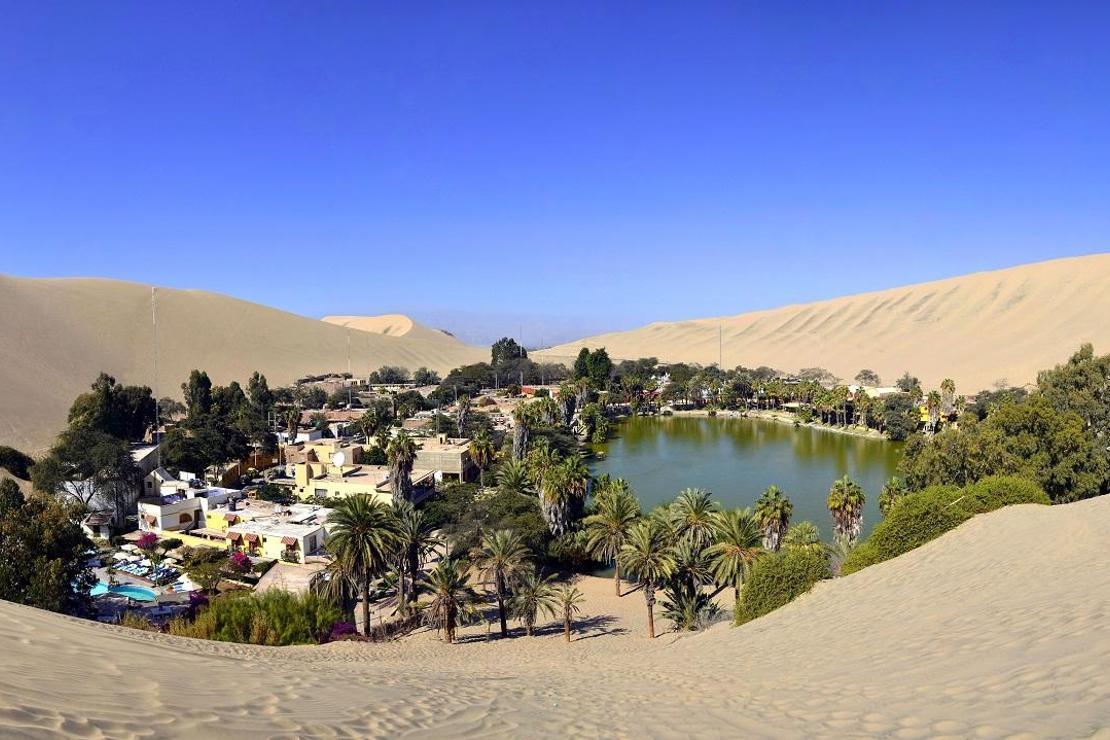 Çölün ortasında bir vaha köyü: Huacachina