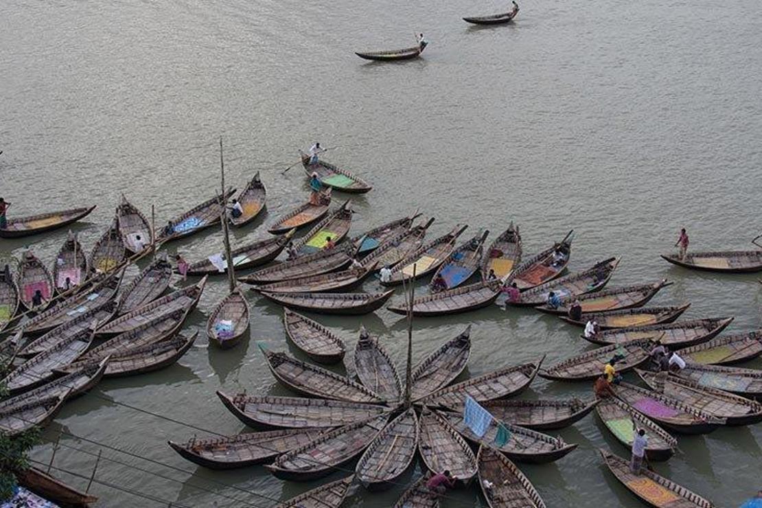 Bangladeş'in sandal taksileri