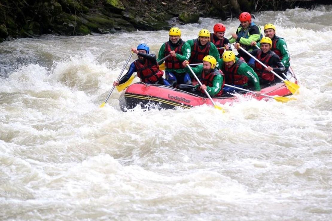 Melen Çayı'nda rafting sezonu açıldı