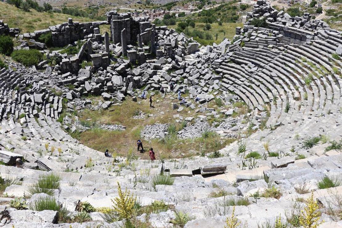 Sagalassos Antik Kenti'ne turist ilgisi