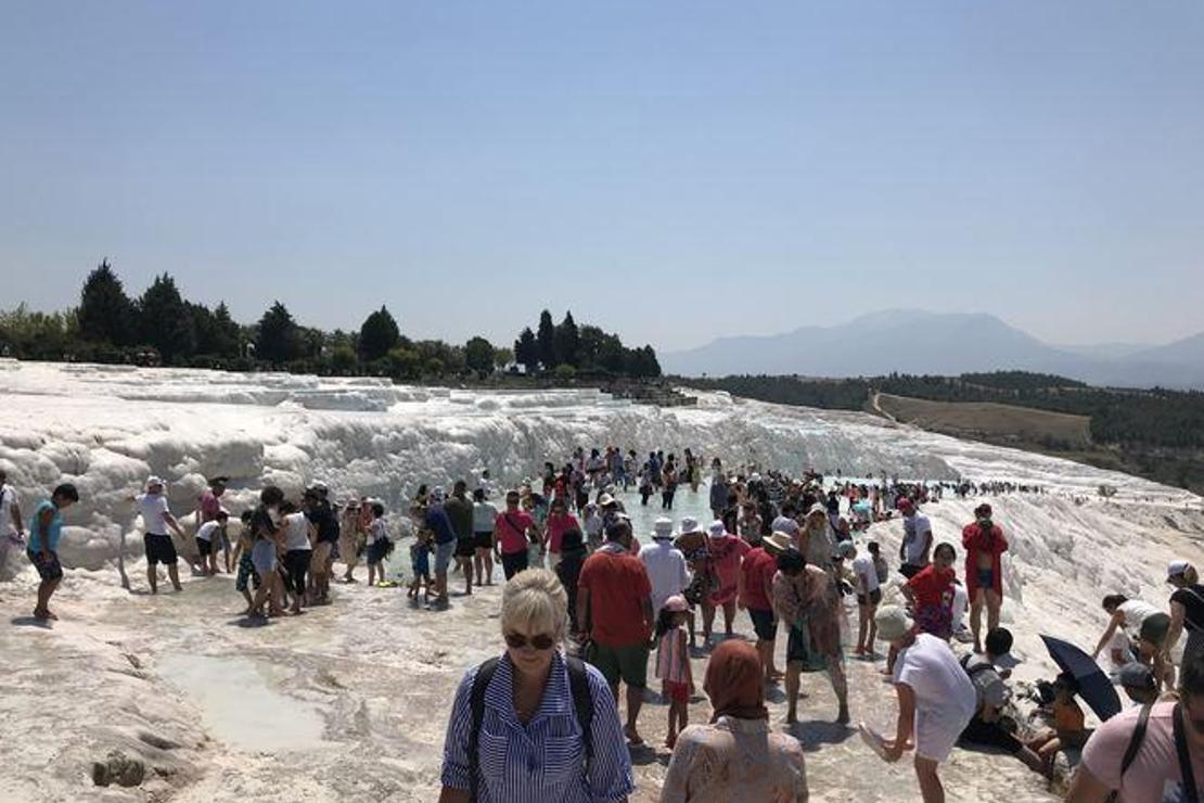 Pamukkale 17 bin ziyaretçi ağırladı