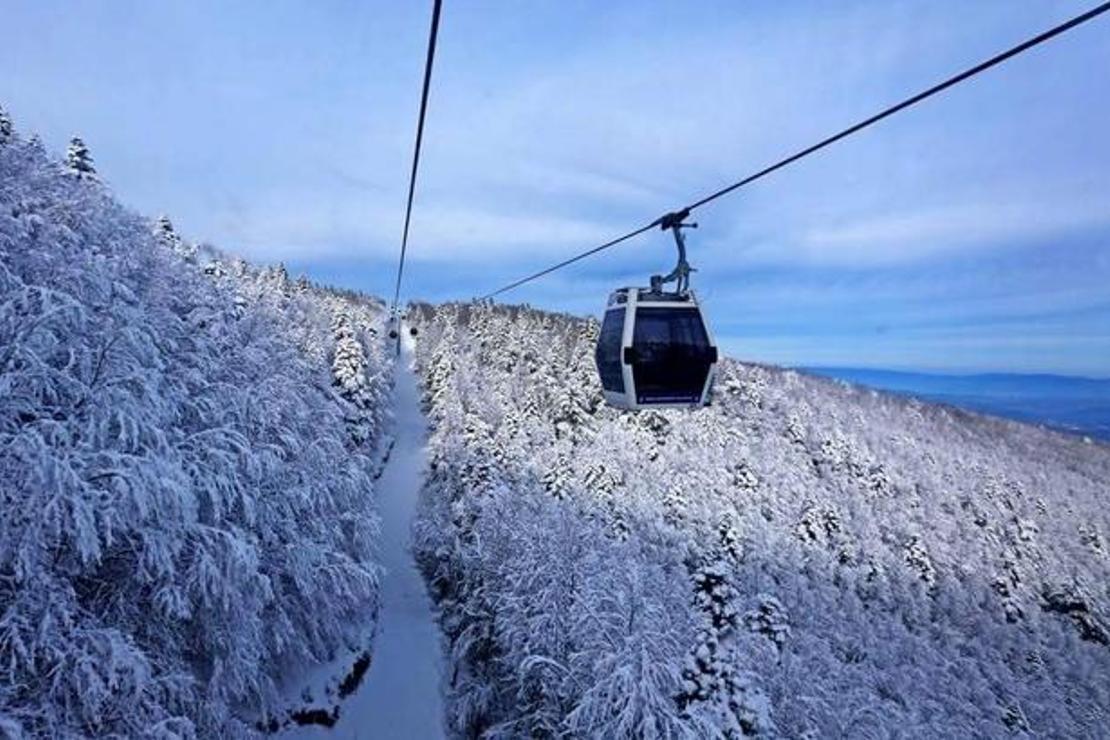 Teleferikle Uludağ'a çıkacaklar dikkat Teleferiğe şiddetli rüzgar engeli