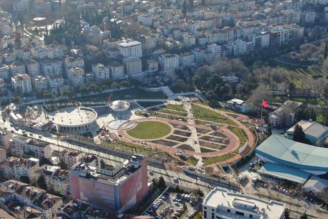 Bursa'nın ilk Millet Bahçesi açılıyor...Havadan böyle görüntülendi