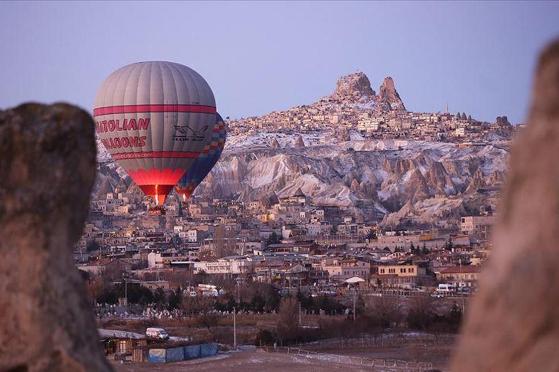 Kapadokya'yı 2020'nin ilk ayında 159 bin turist ziyaret etti