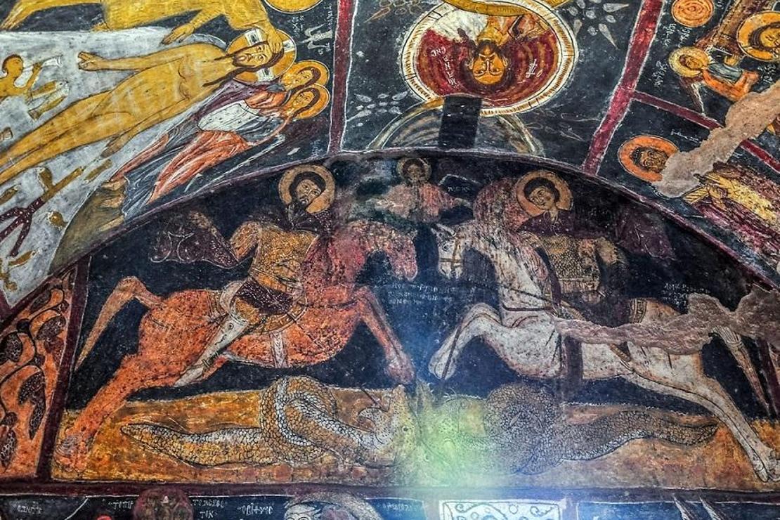 Kapadokya'nın duvar resimleriyle ünlü Aziz Jean Kilisesi
