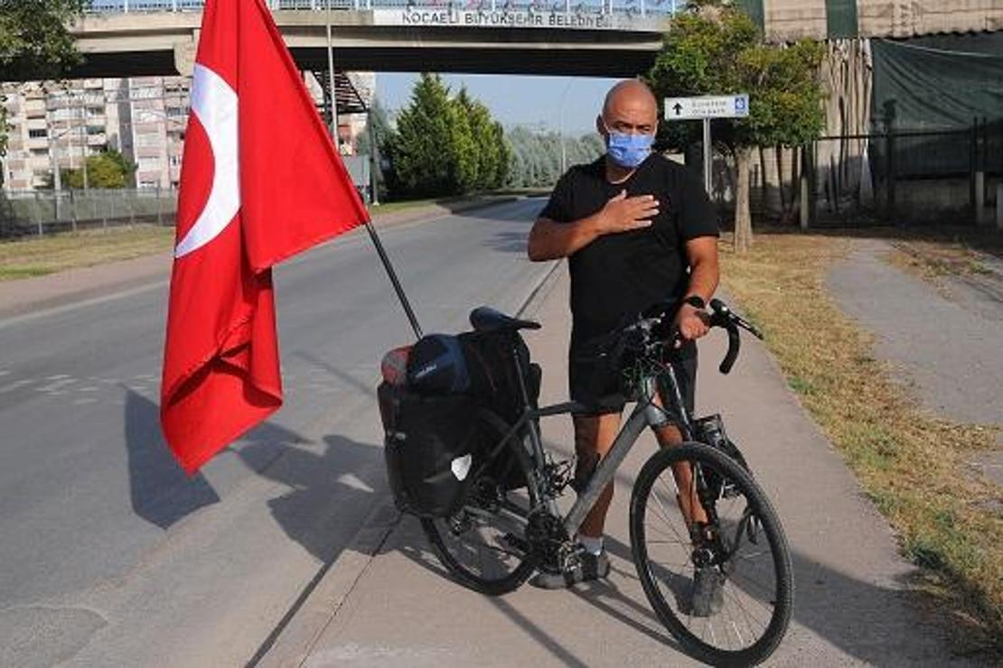 Türk kültürünü tanıtmak için bisikletiyle ülke ülke geziyor