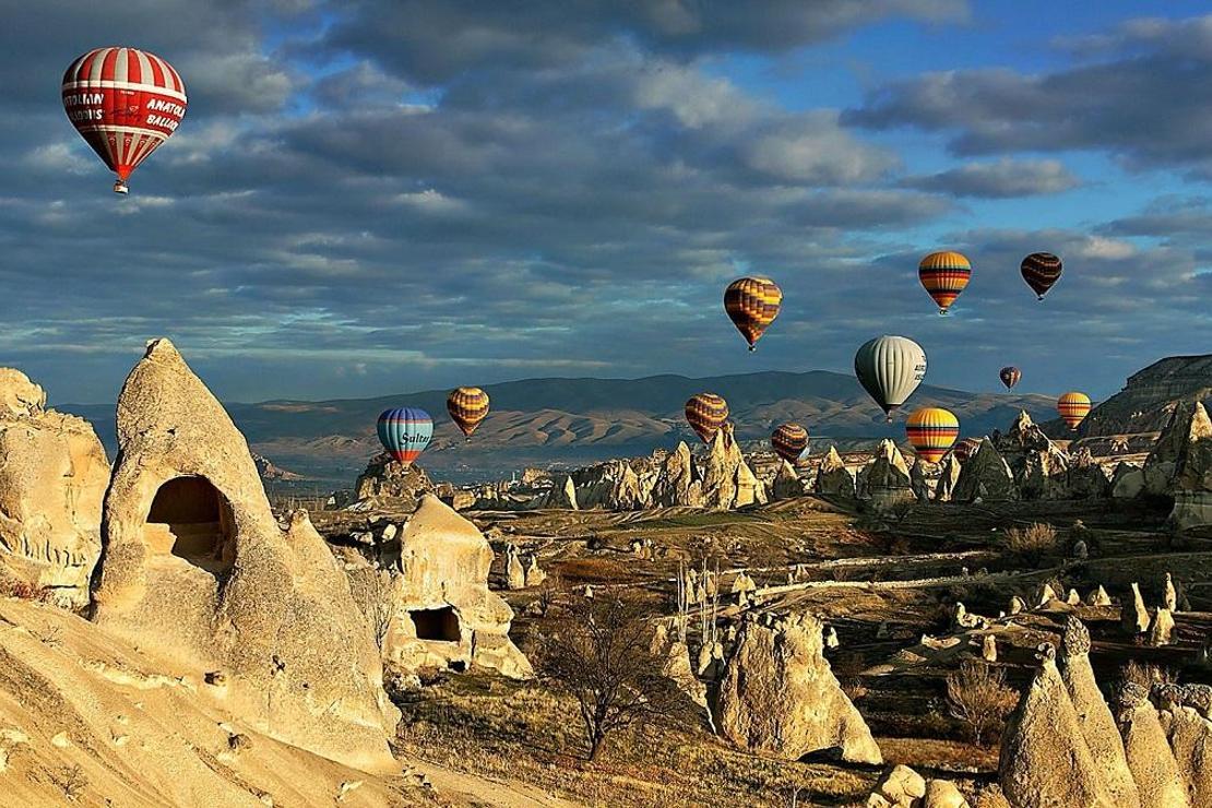 Hem havadan hem yerden görsel şölen... Kapadokya’nın tam  zamanı