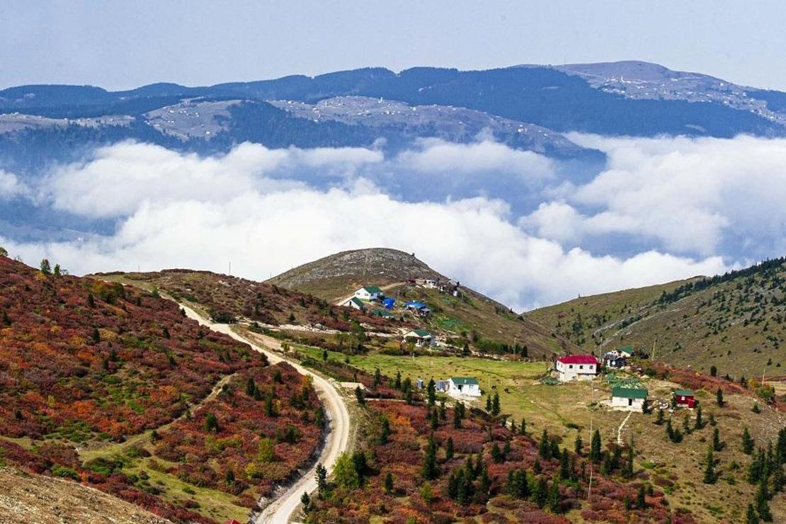 Trabzon'un Haçka Yaylası'nda sonbahar güzelliği